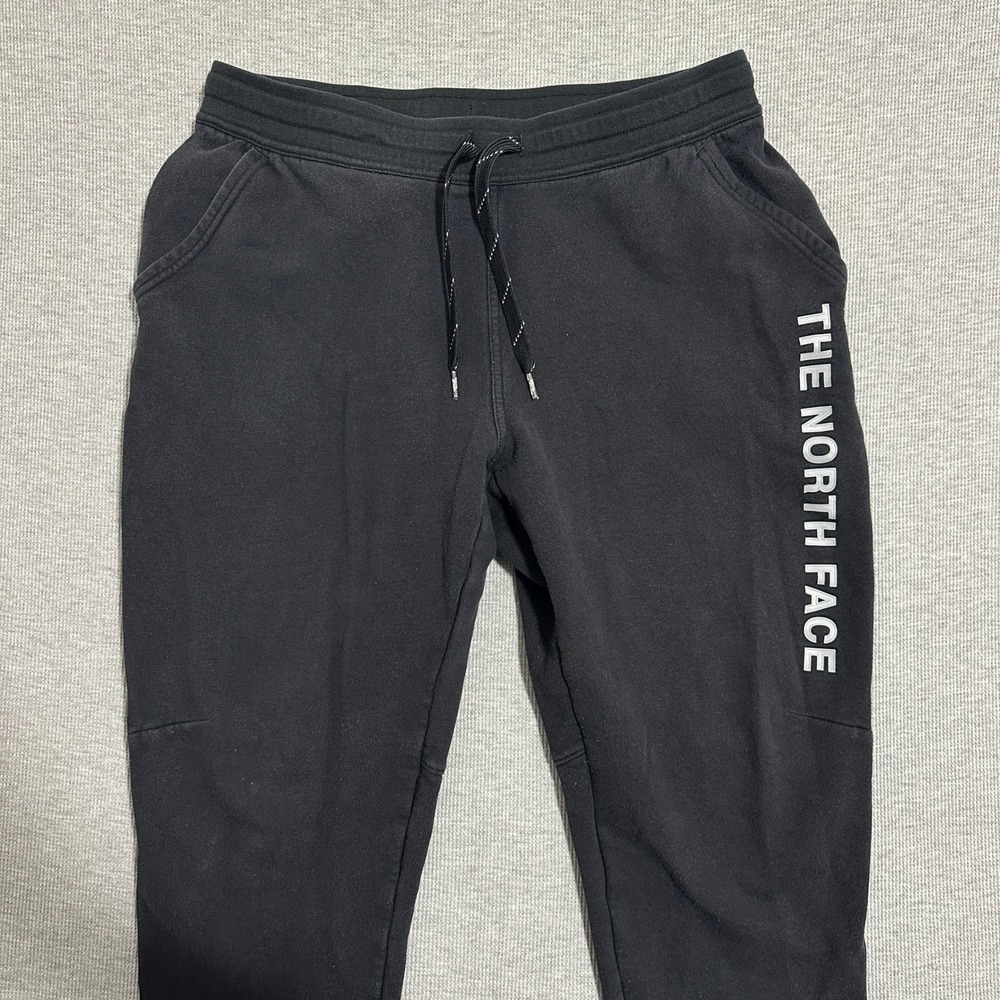 The North Face Black Logo Graphic Fleece Jogger Sweatpants Mens Size Large - Picture 9 of 15